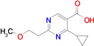 4-Cyclopropyl-2-(2-methoxyethyl)pyrimidine-5-carboxylic acid