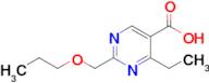 4-Ethyl-2-(propoxymethyl)pyrimidine-5-carboxylic acid