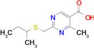 2-((Sec-butylthio)methyl)-4-methylpyrimidine-5-carboxylic acid