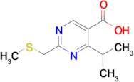 4-Isopropyl-2-((methylthio)methyl)pyrimidine-5-carboxylic acid