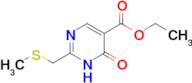 Ethyl 2-((methylthio)methyl)-6-oxo-1,6-dihydropyrimidine-5-carboxylate