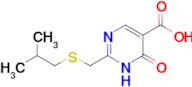 2-((Isobutylthio)methyl)-6-oxo-1,6-dihydropyrimidine-5-carboxylic acid