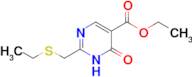 Ethyl 2-((ethylthio)methyl)-6-oxo-1,6-dihydropyrimidine-5-carboxylate