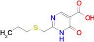 6-Oxo-2-((propylthio)methyl)-1,6-dihydropyrimidine-5-carboxylic acid