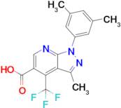 1-(3,5-Dimethylphenyl)-3-methyl-4-(trifluoromethyl)-1h-pyrazolo[3,4-b]pyridine-5-carboxylic acid