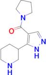 3-[4-(pyrrolidine-1-carbonyl)-1H-pyrazol-5-yl]piperidine