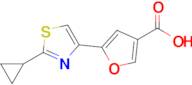 5-(2-Cyclopropylthiazol-4-yl)furan-3-carboxylic acid