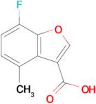 7-Fluoro-4-methylbenzofuran-3-carboxylic acid