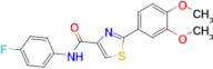 2-(3,4-Dimethoxyphenyl)-N-(4-fluorophenyl)thiazole-4-carboxamide