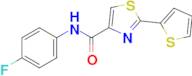 n-(4-Fluorophenyl)-2-(thiophen-2-yl)thiazole-4-carboxamide