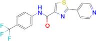 2-(Pyridin-4-yl)-N-(4-(trifluoromethyl)phenyl)thiazole-4-carboxamide