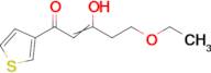 5-ethoxy-3-hydroxy-1-(thiophen-3-yl)pent-2-en-1-one