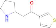 2-(Pyrrolidin-2-yl)-1-(thiophen-3-yl)ethan-1-one