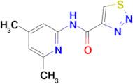 n-(4,6-Dimethylpyridin-2-yl)-1,2,3-thiadiazole-4-carboxamide