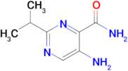 5-Amino-2-isopropylpyrimidine-4-carboxamide