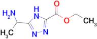 ethyl 5-(1-aminoethyl)-4H-1,2,4-triazole-3-carboxylate