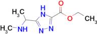 ethyl 5-[1-(methylamino)ethyl]-4H-1,2,4-triazole-3-carboxylate