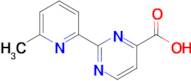 2-(6-Methylpyridin-2-yl)pyrimidine-4-carboxylic acid