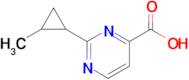 2-(2-Methylcyclopropyl)pyrimidine-4-carboxylic acid