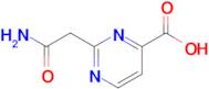 2-(2-Amino-2-oxoethyl)pyrimidine-4-carboxylic acid