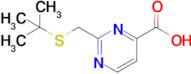 2-((Tert-butylthio)methyl)pyrimidine-4-carboxylic acid