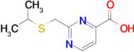 2-((Isopropylthio)methyl)pyrimidine-4-carboxylic acid