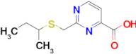 2-((Sec-butylthio)methyl)pyrimidine-4-carboxylic acid