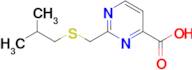 2-((Isobutylthio)methyl)pyrimidine-4-carboxylic acid