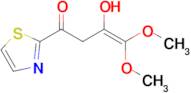 3-hydroxy-4,4-dimethoxy-1-(1,3-thiazol-2-yl)but-3-en-1-one