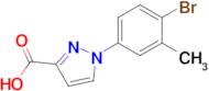 1-(4-Bromo-3-methylphenyl)-1h-pyrazole-3-carboxylic acid