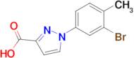 1-(3-Bromo-4-methylphenyl)-1h-pyrazole-3-carboxylic acid