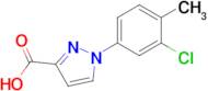 1-(3-Chloro-4-methylphenyl)-1h-pyrazole-3-carboxylic acid