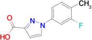 1-(3-Fluoro-4-methylphenyl)-1h-pyrazole-3-carboxylic acid