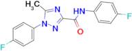 n,1-Bis(4-fluorophenyl)-5-methyl-1h-1,2,4-triazole-3-carboxamide