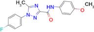 1-(4-Fluorophenyl)-N-(4-methoxyphenyl)-5-methyl-1h-1,2,4-triazole-3-carboxamide