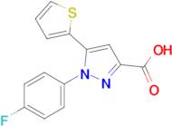 1-(4-Fluorophenyl)-5-(thiophen-2-yl)-1h-pyrazole-3-carboxylic acid