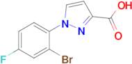 1-(2-Bromo-4-fluorophenyl)-1h-pyrazole-3-carboxylic acid