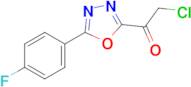 2-Chloro-1-(5-(4-fluorophenyl)-1,3,4-oxadiazol-2-yl)ethan-1-one