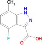 4-Fluoro-7-methyl-1h-indazole-3-carboxylic acid