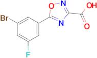 5-(3-Bromo-5-fluorophenyl)-1,2,4-oxadiazole-3-carboxylic acid