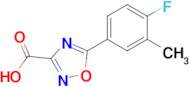 5-(4-Fluoro-3-methylphenyl)-1,2,4-oxadiazole-3-carboxylic acid