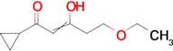 1-cyclopropyl-5-ethoxy-3-hydroxypent-2-en-1-one