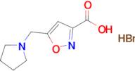 5-(Pyrrolidin-1-ylmethyl)isoxazole-3-carboxylic acid hydrobromide