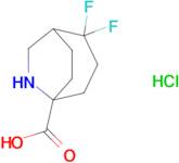 2,2-Difluoro-6-azabicyclo[3.2.2]nonane-5-carboxylic acid hydrochloride
