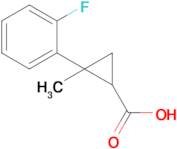 2-(2-Fluorophenyl)-2-methylcyclopropane-1-carboxylic acid