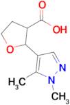 2-(1,5-Dimethyl-1h-pyrazol-4-yl)tetrahydrofuran-3-carboxylic acid