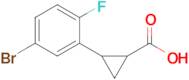 2-(5-Bromo-2-fluorophenyl)cyclopropane-1-carboxylic acid