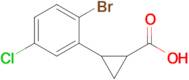 2-(2-Bromo-5-chlorophenyl)cyclopropane-1-carboxylic acid