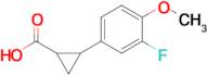 2-(3-Fluoro-4-methoxyphenyl)cyclopropane-1-carboxylic acid