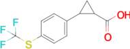 2-(4-((Trifluoromethyl)thio)phenyl)cyclopropane-1-carboxylic acid